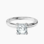 Platinum Lyla Hidden Accents Solitaire Lab Diamond Ring front image