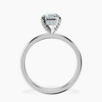 Platinum Lyla Hidden Accents Solitaire Lab Diamond Ring side right image one