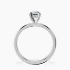 Platinum Lyla Hidden Accents Solitaire Lab Diamond Ring side right image one