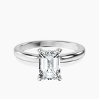 Platinum Lyla Hidden Accents Solitaire Lab Diamond Ring front image