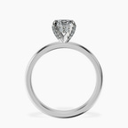 Platinum Lyla Hidden Accents Solitaire Lab Diamond Ring side right image one