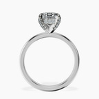 2.91 ct. emerald Lyla Solitaire Ring in 18kt white gold side right image one