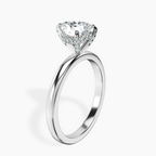 Platinum Lyla Hidden Accents Solitaire Lab Diamond Ring standing product image one