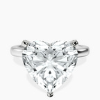 Platinum Lyla Hidden Accents Solitaire Lab Diamond Ring front image