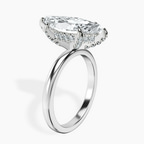 Platinum Lyla Hidden Accents Solitaire Lab Diamond Ring standing product image one