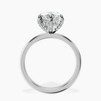 Platinum Lyla Hidden Accents Solitaire Lab Diamond Ring side right image one