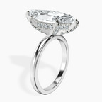 Platinum Lyla Hidden Accents Solitaire Lab Diamond Ring standing product image one