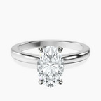 Platinum Lyla Hidden Accents Solitaire Lab Diamond Ring front image