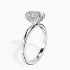 Platinum Lyla Hidden Accents Solitaire Lab Diamond Ring standing product image one