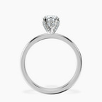 Platinum Lyla Hidden Accents Solitaire Lab Diamond Ring side right image one
