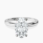 Platinum Lyla Hidden Accents Solitaire Lab Diamond Ring front image