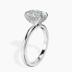 Platinum Lyla Hidden Accents Solitaire Lab Diamond Ring standing product image one