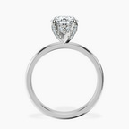 2.99 ct. oval Lyla Solitaire Ring in 18kt white gold side right image one