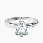 Platinum Lyla Hidden Accents Solitaire Lab Diamond Ring front image