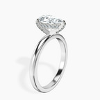 Platinum Lyla Hidden Accents Solitaire Lab Diamond Ring standing product image one