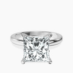 Platinum Lyla Hidden Accents Solitaire Lab Diamond Ring front image