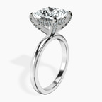 Platinum Lyla Hidden Accents Solitaire Lab Diamond Ring standing product image one