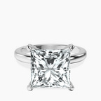 Platinum Lyla Hidden Accents Solitaire Lab Diamond Ring front image