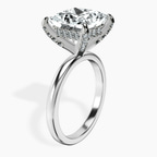 Platinum Lyla Hidden Accents Solitaire Lab Diamond Ring standing product image one