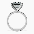 Platinum Lyla Hidden Accents Solitaire Lab Diamond Ring side right image one