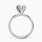 18ct White Gold Lyla Hidden Accents Solitaire Lab Diamond Ring side right image one