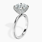 Platinum Lyla Hidden Accents Solitaire Lab Diamond Ring standing product image one