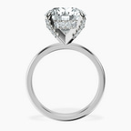 Platinum Lyla Hidden Accents Solitaire Lab Diamond Ring side right image one