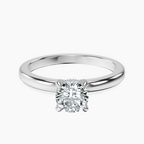 18kt White Gold Lyla Hidden Accents Solitaire Lab Diamond Ring front image
