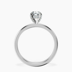 18kt White Gold Lyla Hidden Accents Solitaire Lab Diamond Ring side right image one