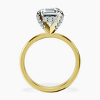 18kt Yellow Gold Lyla Hidden Accents Solitaire Lab Diamond Ring side right image one