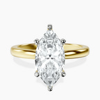 14ct Yellow Gold Lyla Hidden Accents Solitaire Lab Diamond Ring front image