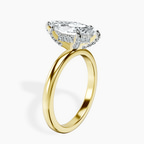 14ct Yellow Gold Lyla Hidden Accents Solitaire Lab Diamond Ring standing product image one