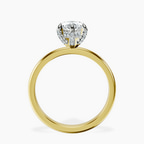 14ct Yellow Gold Lyla Hidden Accents Solitaire Lab Diamond Ring side right image one