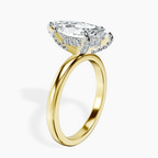 18kt Yellow Gold Lyla Hidden Accents Solitaire Lab Diamond Ring standing product image one