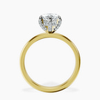 18kt Yellow Gold Lyla Hidden Accents Solitaire Lab Diamond Ring side right image one