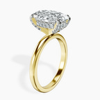 18kt Yellow Gold Lyla Hidden Accents Solitaire Lab Diamond Ring standing product image one