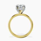 18kt Yellow Gold Lyla Hidden Accents Solitaire Lab Diamond Ring side right image one
