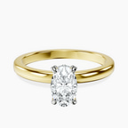 10kt Yellow Gold Lyla Hidden Accents Solitaire Lab Diamond Ring front image