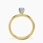 10kt Yellow Gold Lyla Hidden Accents Solitaire Lab Diamond Ring side right image one