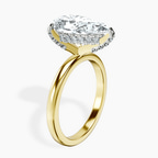 10kt Yellow Gold Lyla Hidden Accents Solitaire Lab Diamond Ring standing product image one
