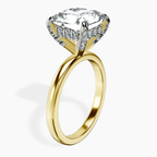 18kt Yellow Gold Lyla Hidden Accents Solitaire Lab Diamond Ring standing product image one