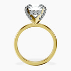 18kt Yellow Gold Lyla Hidden Accents Solitaire Lab Diamond Ring side right image one