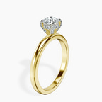 14kt Yellow Gold Lyla Hidden Accents Solitaire Lab Diamond Ring standing product image one