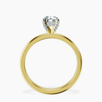 14kt Yellow Gold Lyla Hidden Accents Solitaire Lab Diamond Ring side right image one