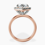 18kt Rose Gold Anna Hidden Accents Halo Lab Diamond Ring side right image one