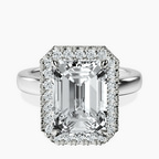 Platinum Anna Hidden Accents Halo Lab Diamond Ring front image