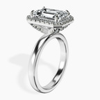 Platinum Anna Hidden Accents Halo Lab Diamond Ring standing product image one