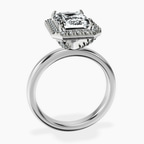 Platinum Anna Hidden Accents Halo Lab Diamond Ring side right image one