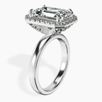 Platinum Anna Hidden Accents Halo Lab Diamond Ring standing product image one