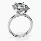 Platinum Anna Hidden Accents Halo Lab Diamond Ring side right image one